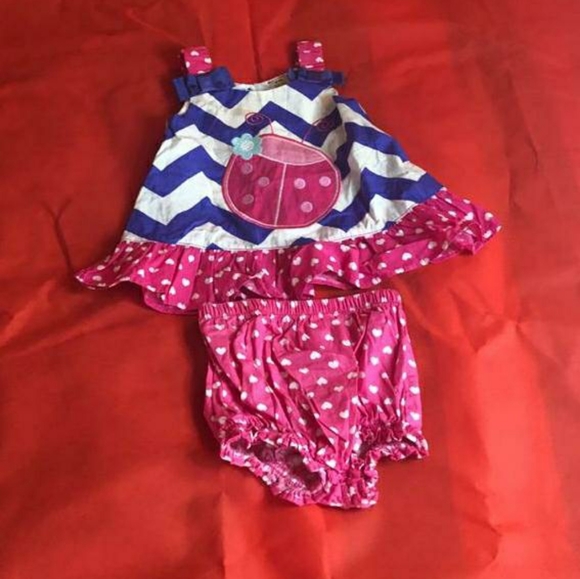 Kids Summer Dress with bottom - Picture 2 of 3